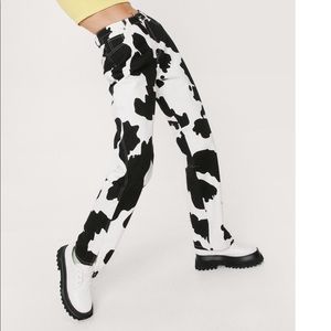 Nasty Gal COW PANTS 🐮 🐄